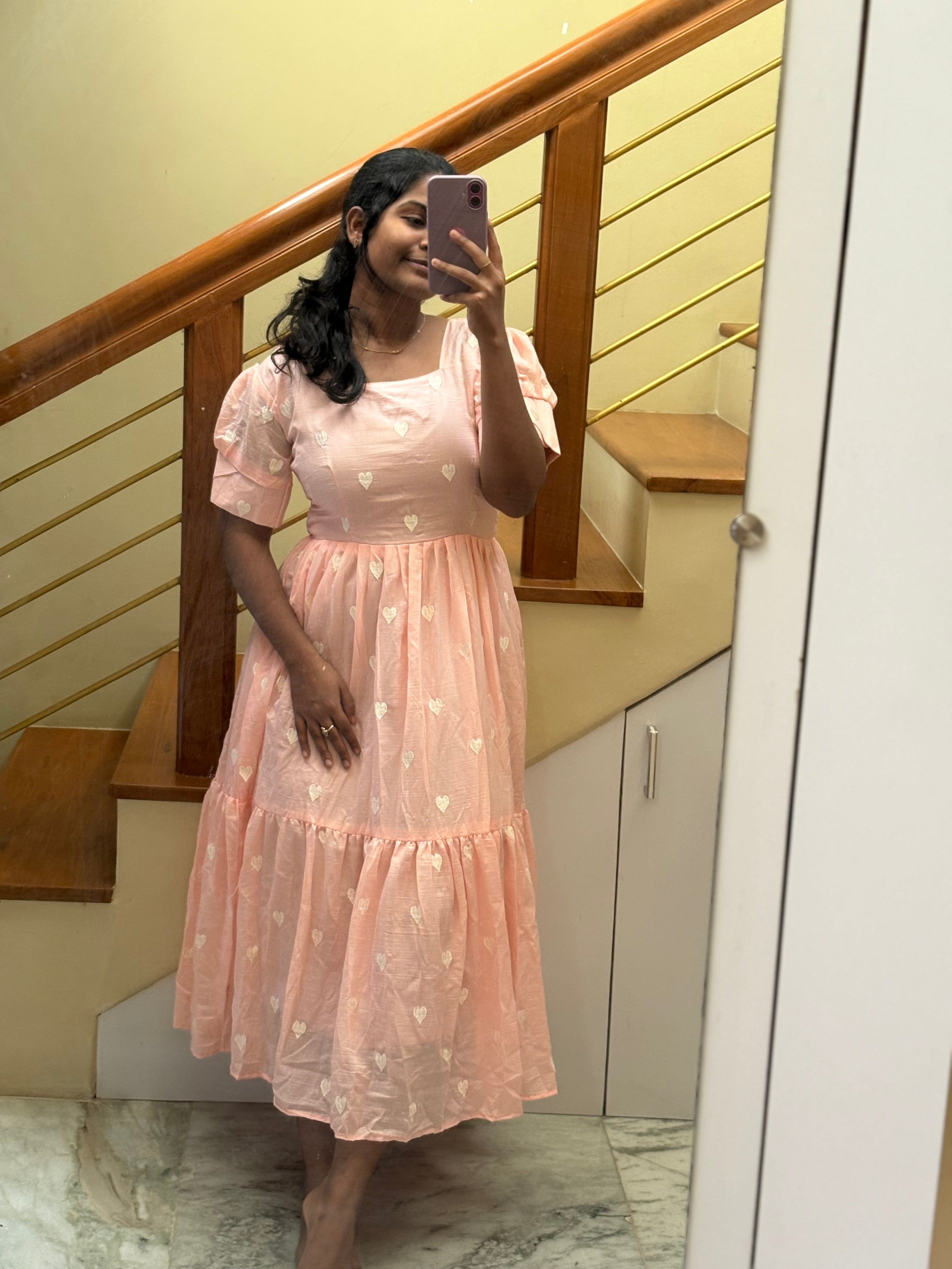 Peach heart Maxi