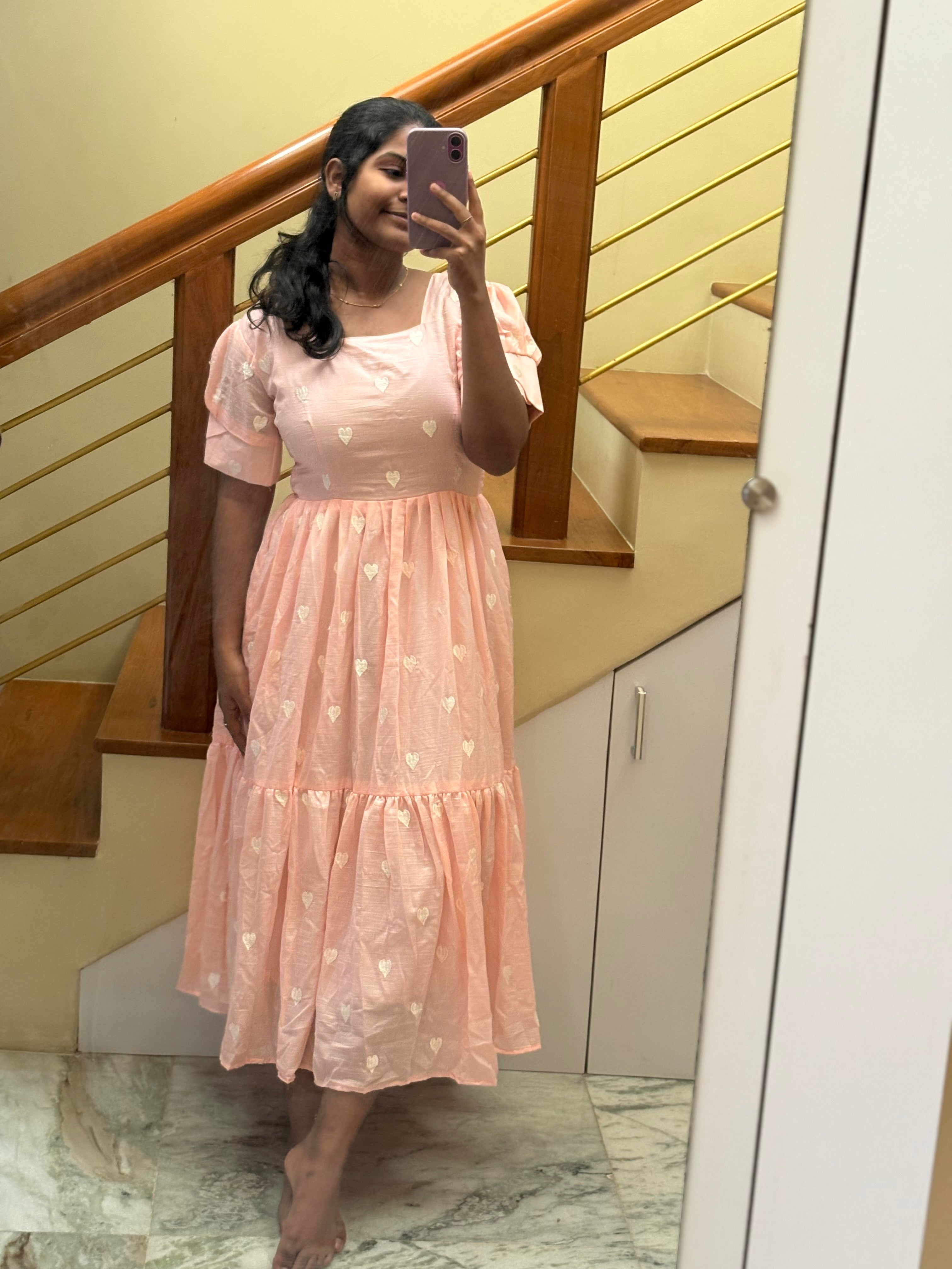 Peach heart Maxi
