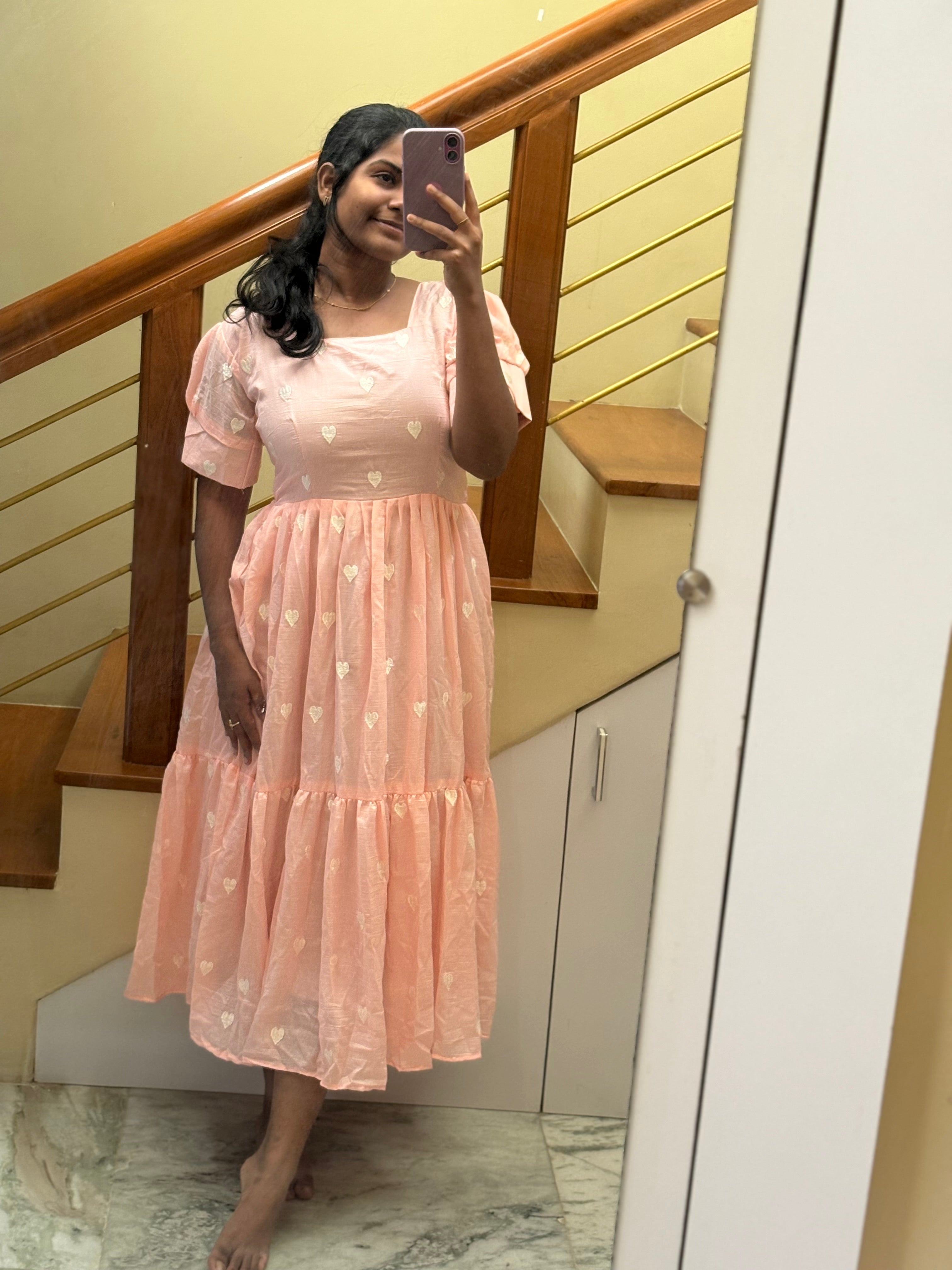 Peach heart Maxi